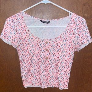 SHEIN Floral Print Crop Top